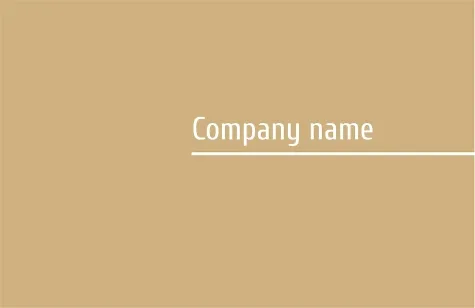 Template for a simple classic business card