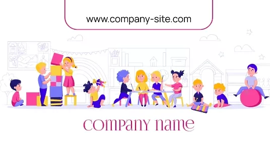Private Kindergarten business card template