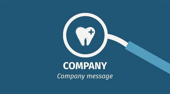 Dentist's business card template