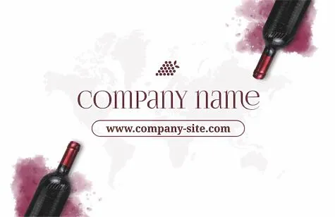 Wine Business card template 
