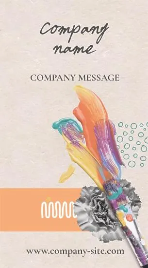 Art School business card template