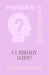 Psychologist's business card template