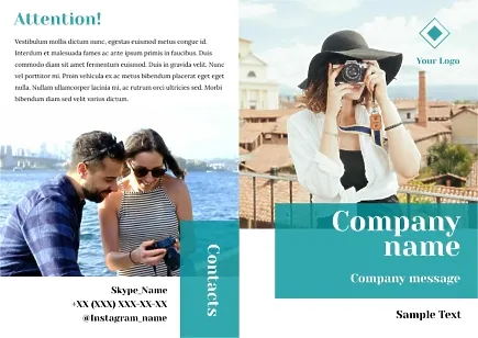 Tour operator's booklet template