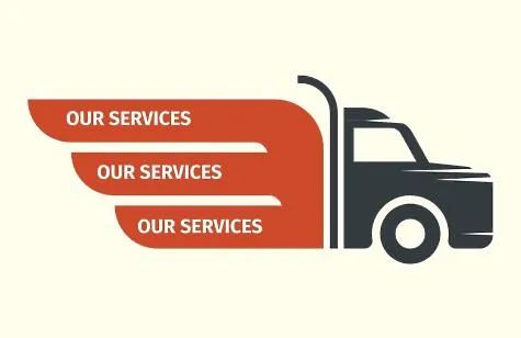 Cargo transportation company business card template
