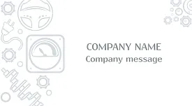 Car repair shop business card template