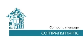 Cleaning company business card template