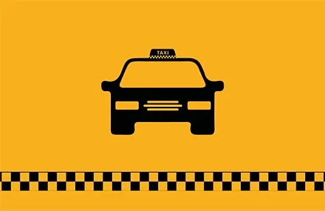 Taxi driver business card template