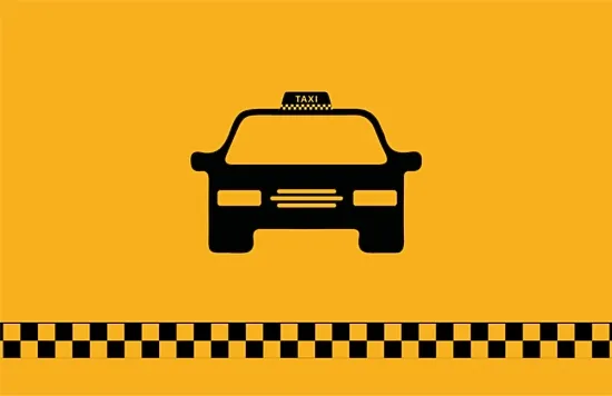 Taxi driver business card template