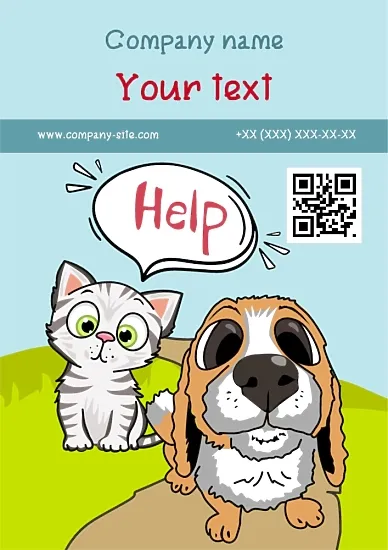 Homeless Animal Shelter poster Template