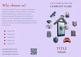 Security company booklet template