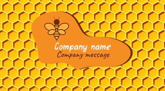 Beekeeper's business card template