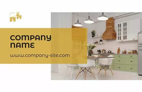 Interior decorator's business card template