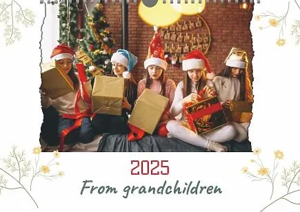 Calendar template from grandchildren