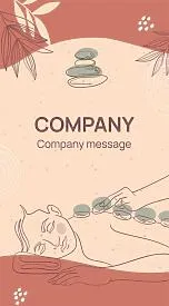 Massage therapist's business card template