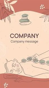 Massage therapist's business card template