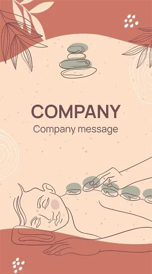 Massage therapist's business card template