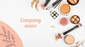 Make-up artist's business card template