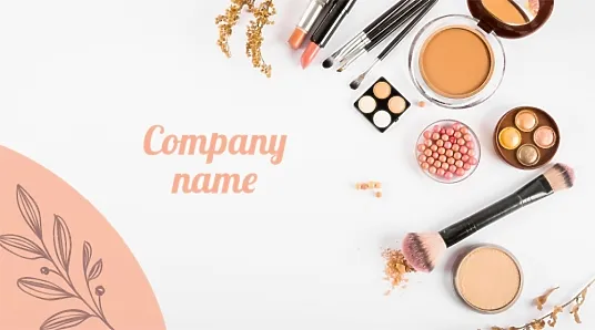 Make-up artist's business card template