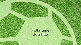 Football club business card template