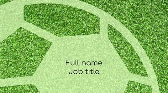 Football club business card template