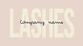 The template of the business card of the master of eyelash extension