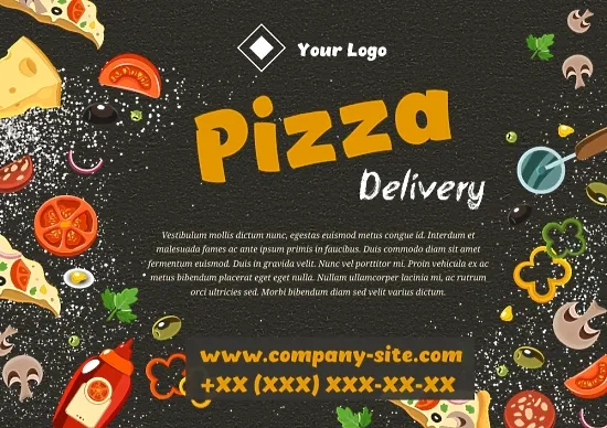 Pizza Delivery Poster Template
