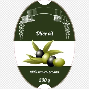 Oil bottle label template