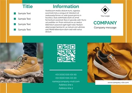 Shoe Store Booklet template