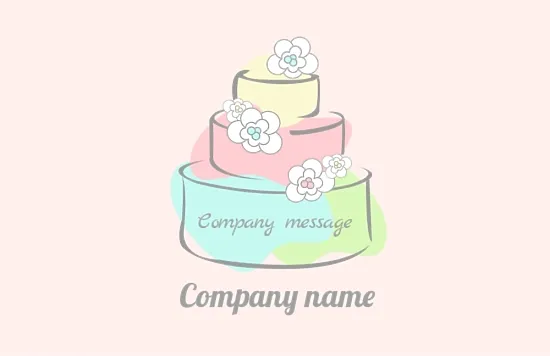 Pastry chef's business card template