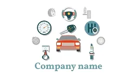 Car service business card template