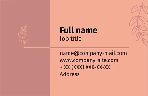 Landscape Designer business card template