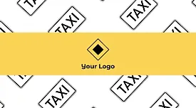 Taxi service business card template