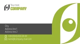 Oculist's business card template
