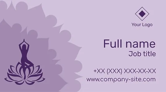 Yoga Instructor Business Card Template
