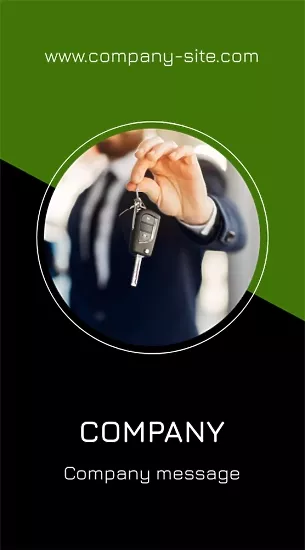 Car Sales Manager Business Card Template