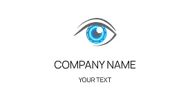 Ophthalmologist's business card template
