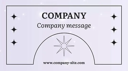 Simple business card template 