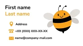 Beekeeper's business card template