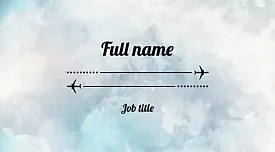 Airline business card template