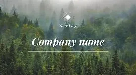 Forestry Business Card Template