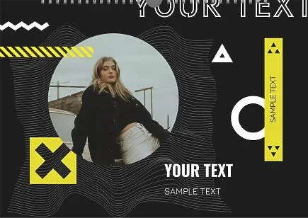 Calendar template with personal photos