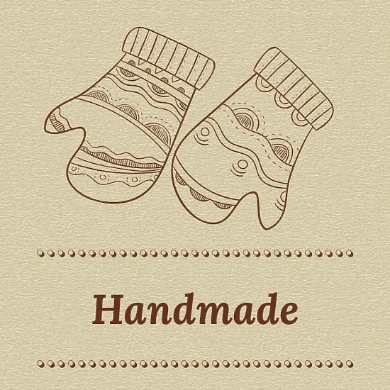 Handmade master sticker template
