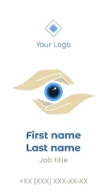 Ophthalmologist's business card template