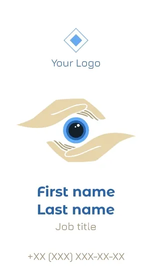 Ophthalmologist's business card template