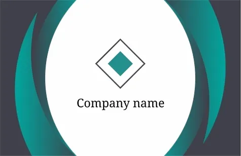 Stylish abstract business card template