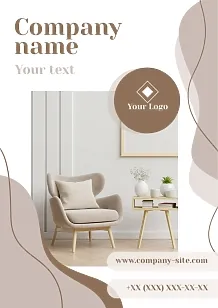 Furniture store calendar template