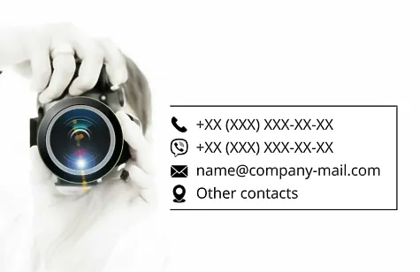 Photographer's business card template