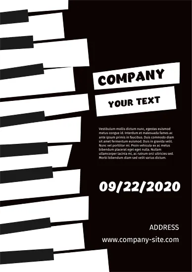 Piano Concert Poster Template