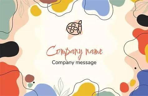 Art School business card template