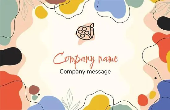 Art School business card template